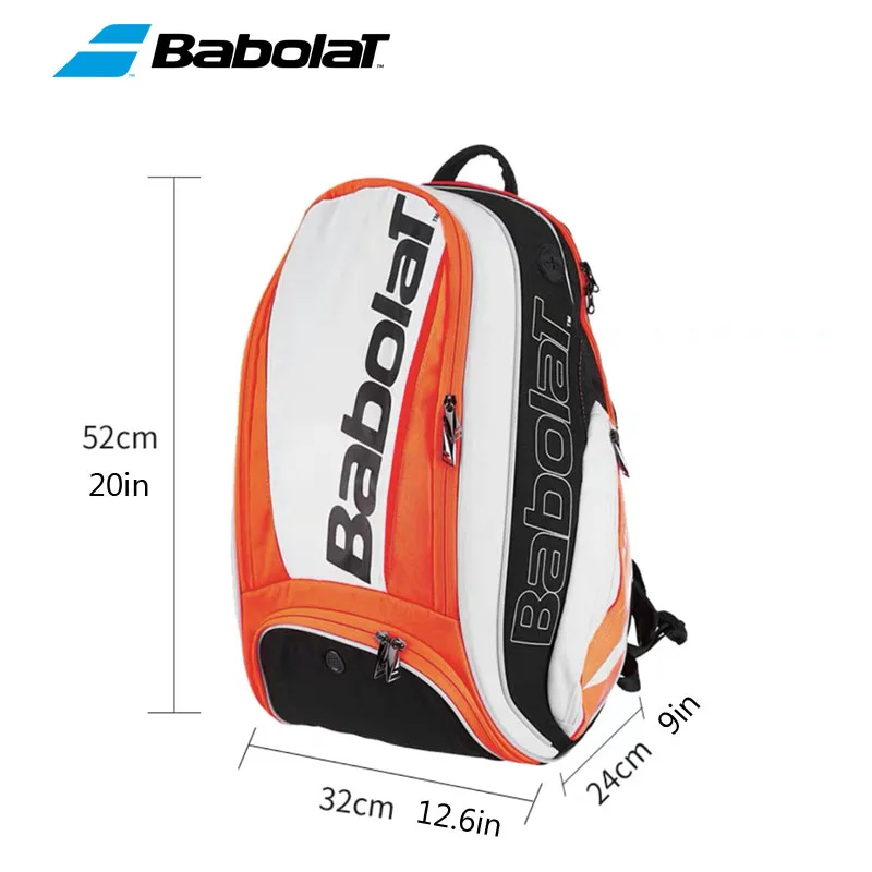 Men Women BABOLAT Tennis Backpack Barbara Pure Stike 2 Pack Tennis Bag Badminton Squash Padel Beach Tenis Racket Storage Handbag