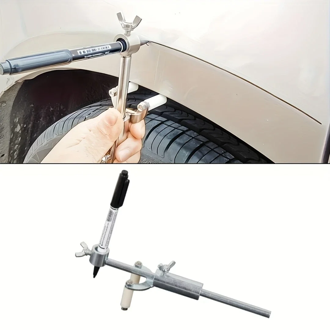 

Инструменты для разметки линии кузова автомобиля, ремонт вмятин, колесная арка, скребок для отметки бровей автомобиля с маркером