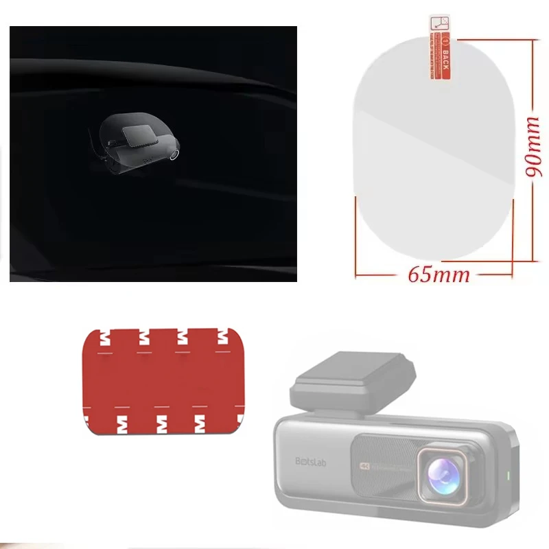 for botslab dash cam  Accessory Set Static Sticker Sticker For botslab Rear Dash cam Sticker 3pcs