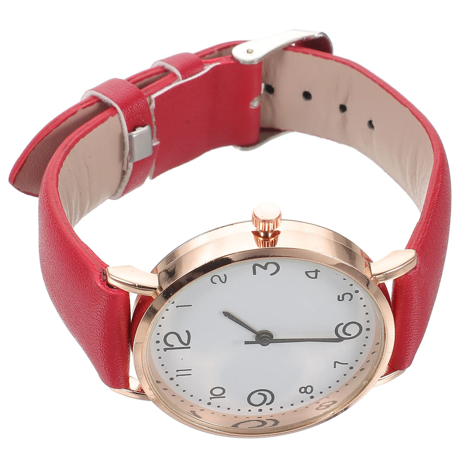 

Women Quartz Number Dial Watch Adjustable Time Elegant Simple Style Casual School Party PU Strap Wristwatch