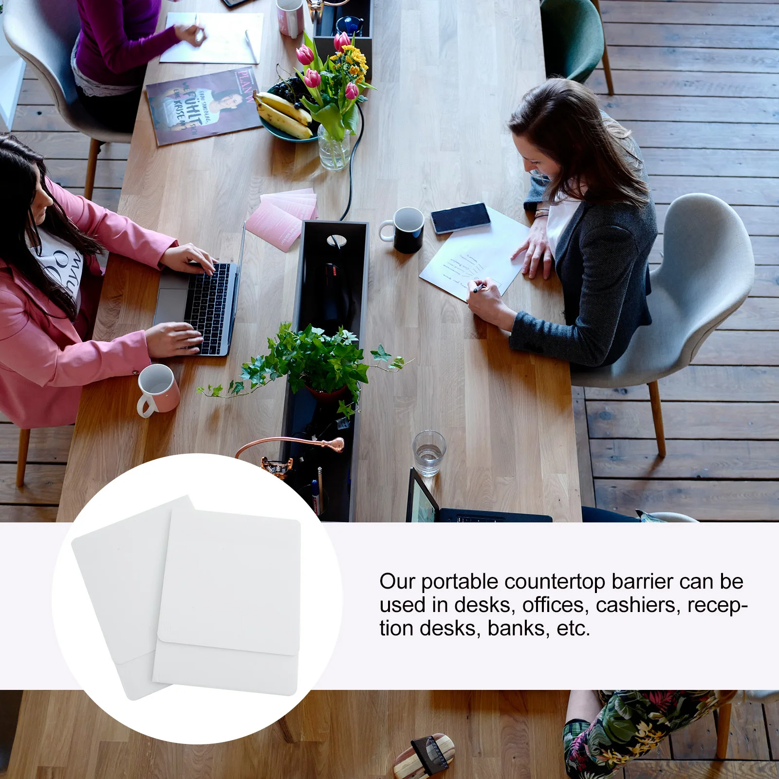 2 قطعة لوحة مقسم المكتب المحمولة العطس الحرس للفصول الدراسية مكتب عمل لوحة الخصوصية حاجز الشاشة واقية درع ل #2