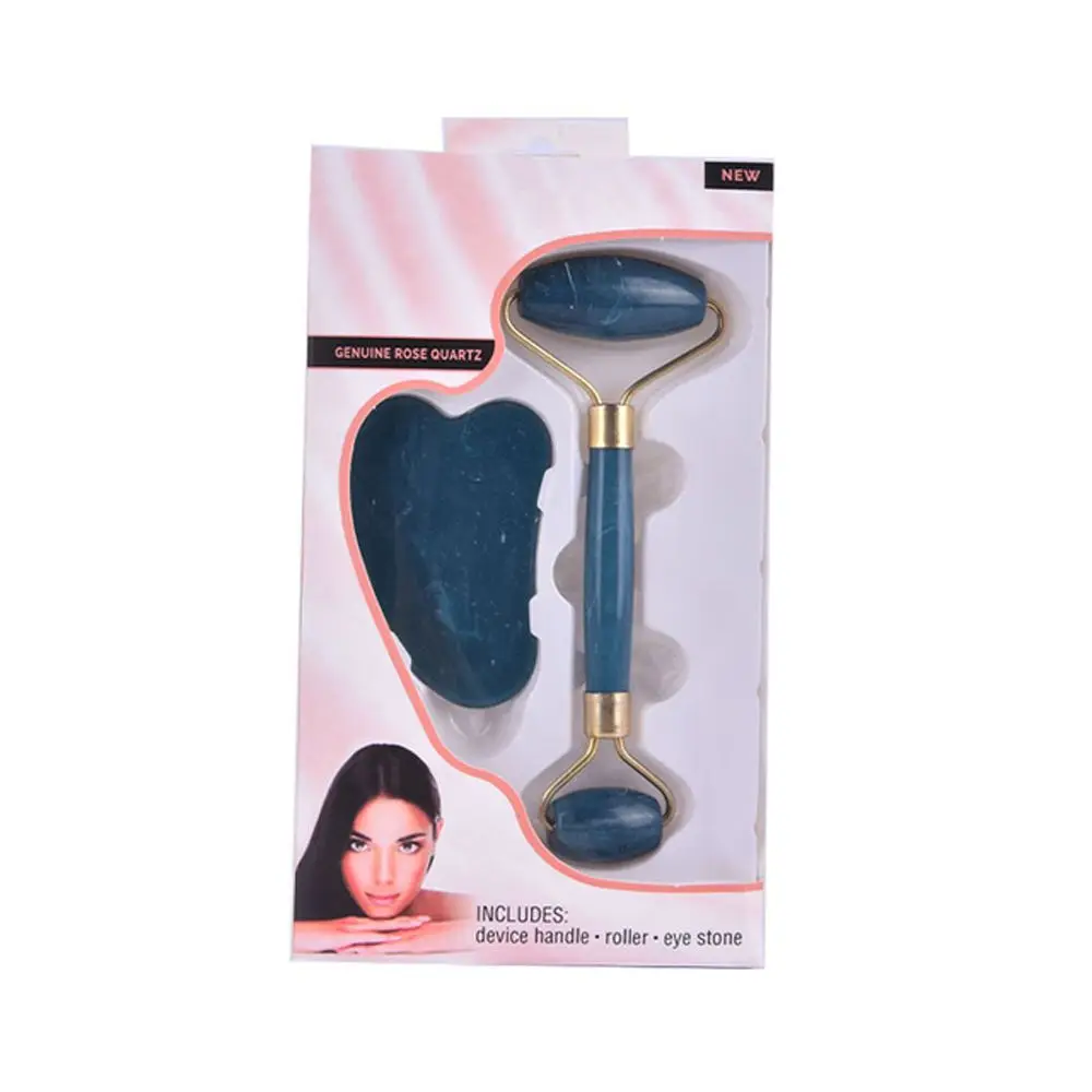 릴렉세이션 아이 스킨 케어 페이스 리프트 주름 제거 뷰티 도구 괄사 보드 페이셜 마사지 롤러 마사지 더블 헤드 롤러