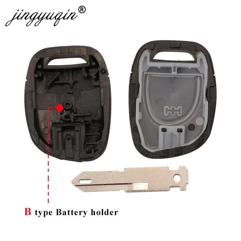 jingyuqin 10szt/lot 1-przyciskowy pilot zdalnego sterowania do Renault Clio Master Twingo Kangoo NE73 Blade Key Case Fob Replacement