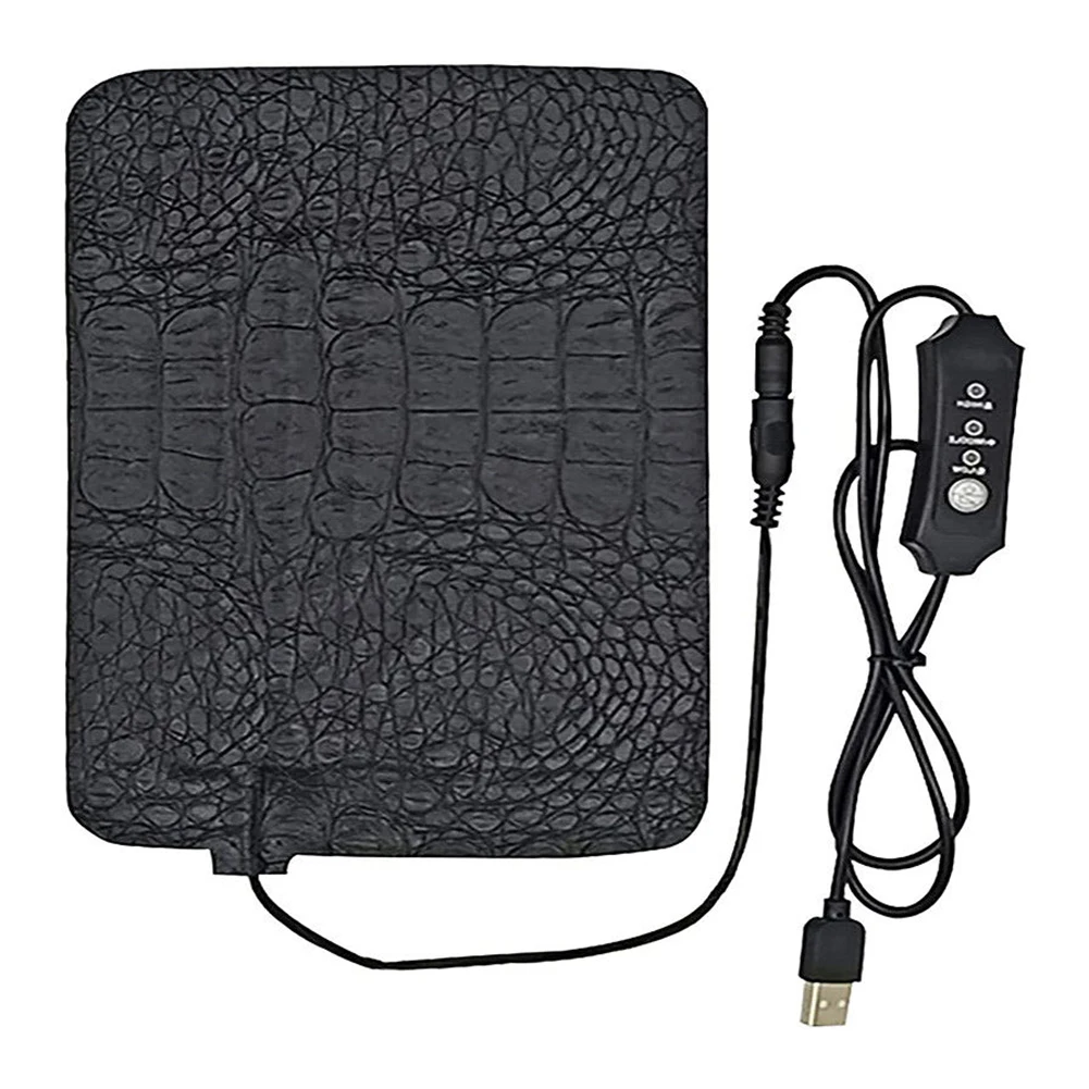 5V USB Pet Heating Pad Warming Pad With Adjustable Temperature For Reptiles Constructed From Soft Leather Home Improvement