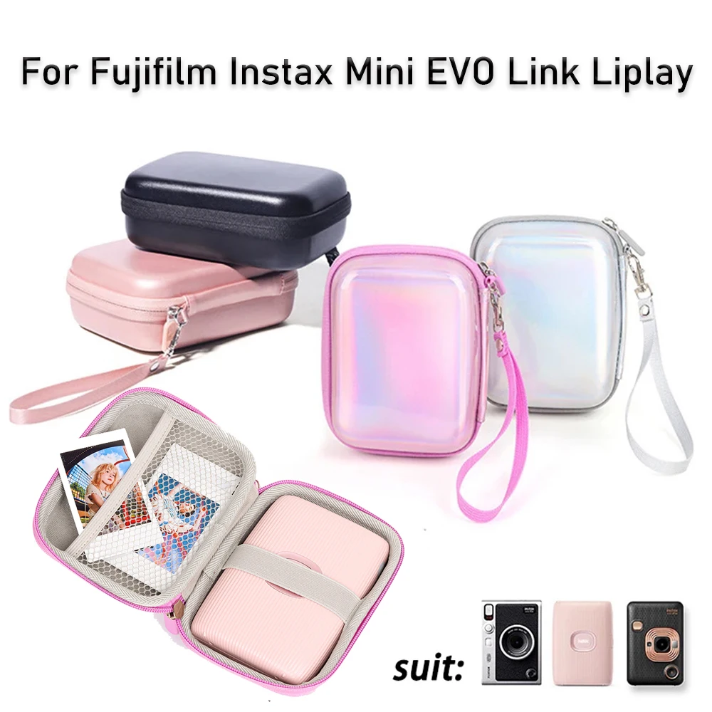 Digital EVA Shockproof Case for Fujifilm Instax Mini Link Liplay EVO SP 2 SP-2 Printer Carrying Bag Mesh Pocket Fit Instax Film