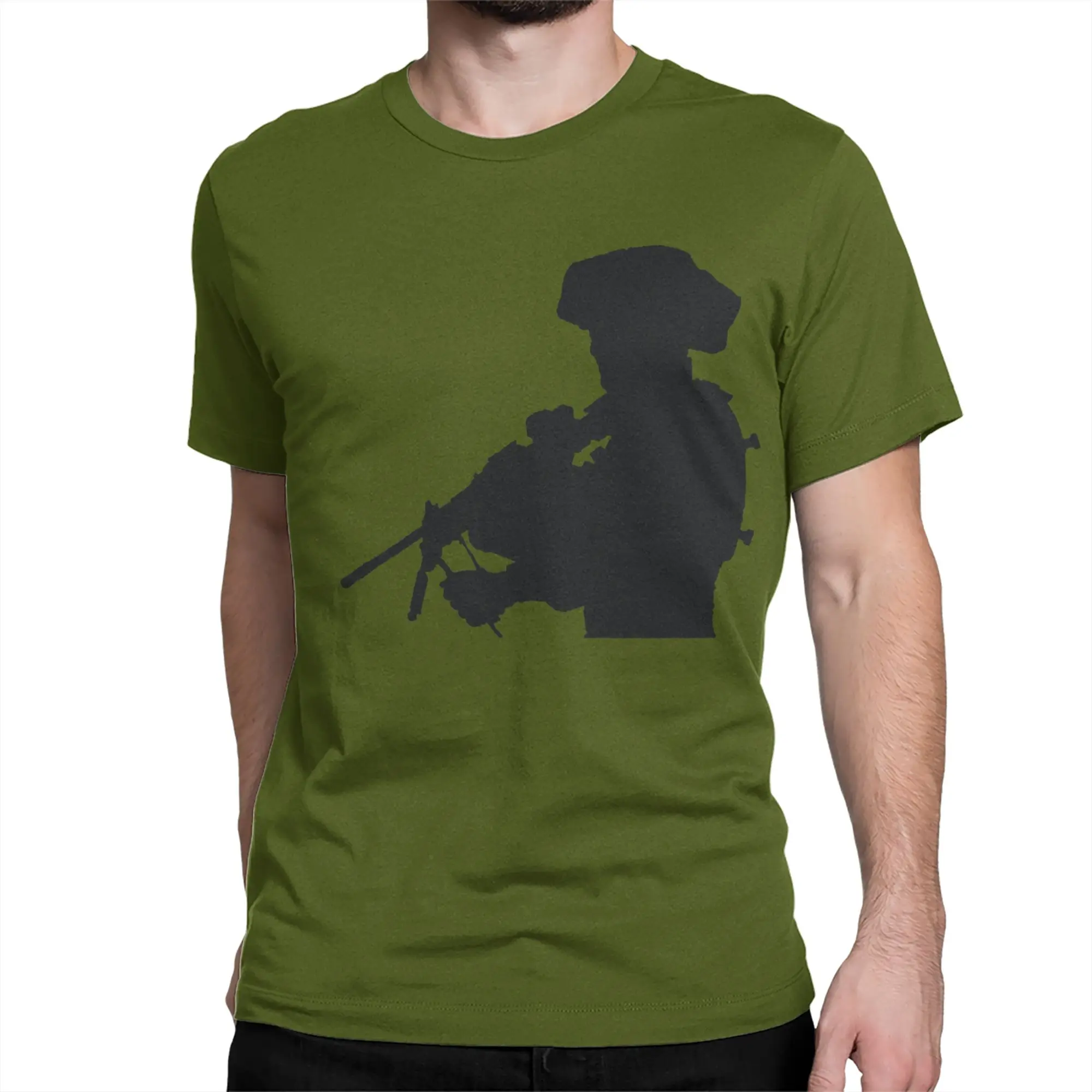 IDF Soldier Silhouette for Men Women T Shirt Israel Defense Forces Tees Short Sleeve T-Shirts Pure Cotton Printing Tops