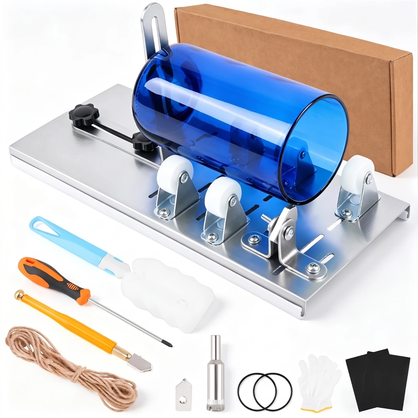 Glass Bottle Cutter Kit Adjustable Bottle Cutting Tool Kit Complete Easy to Use for DIYers, Home Workshop