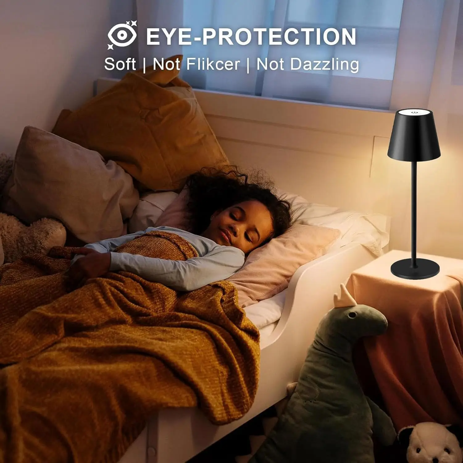 LED Desk Lamp Usb Rechargeable Table Lamp 3Levels Dimmable Wireless Led Desk Lamp Bar Restaurant Ambiance Wireless Touch Lamps