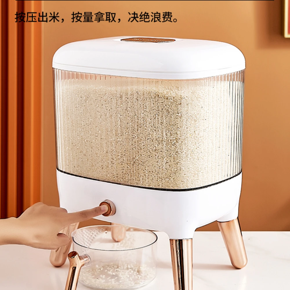 Insect-Proof Moisture-Proof Sealed Rice Bin Rice Can Cylinder Rice Storage Box Kitchen Storage Rice Bin Storage Container