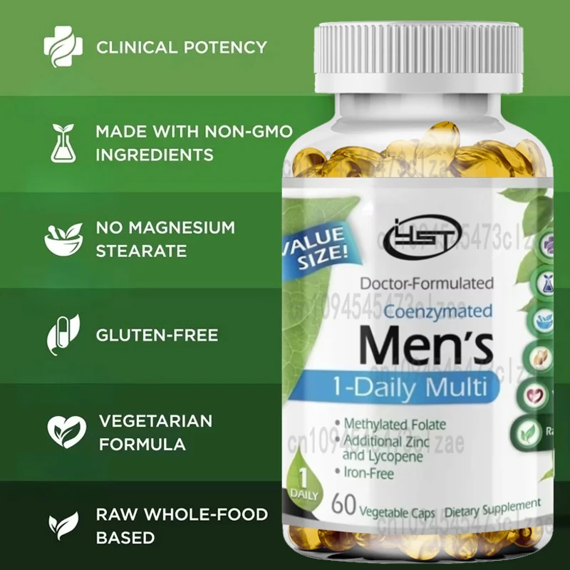 

Мужские комплексные капсулы с добавлением витаминов, 60 капсул, помогают с здоровьем костей