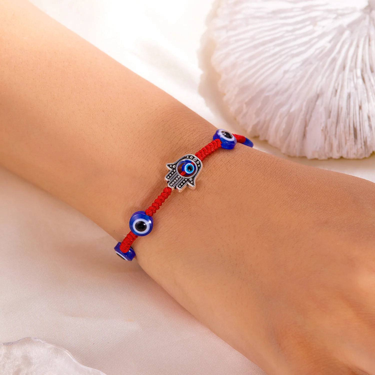 Neues Design 10 Stil Glück rotes Seil blau bösen Blick Armbänder für Frauen handgemachte geflochtene Paar Armbänder Amulett Freundschaft Schmuck – Detail 30