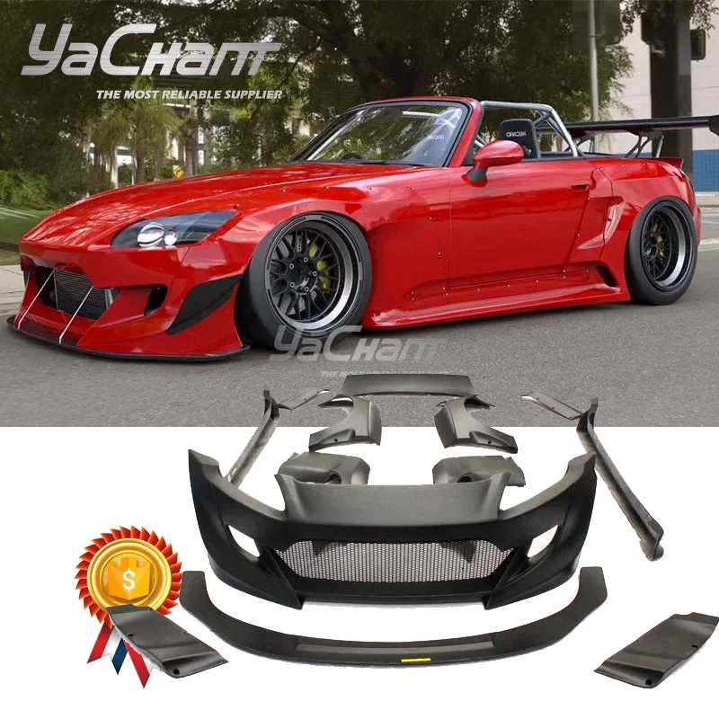 

Fiber Glass PD RB Style Bodykits Fit For 2000-2009 S2000 AP1 AP2 Body kit Front Lip Spitter Fender Flare Side Skirt Rear Wing