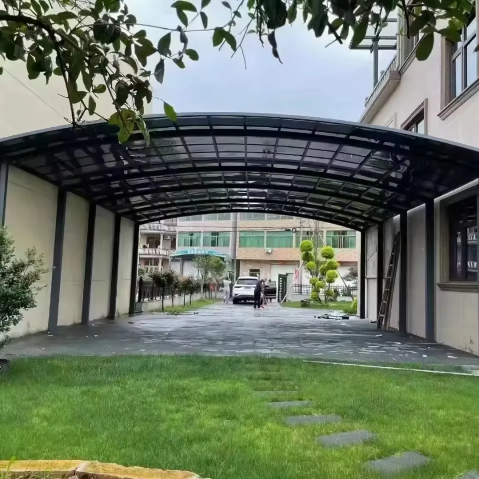 Any Size Custom Sturdy Aluminum Alloy Outdoor Canopy Typhoon Proof Polycarbonate Roof UV Resistant Rainproof Cover for Patio Bal