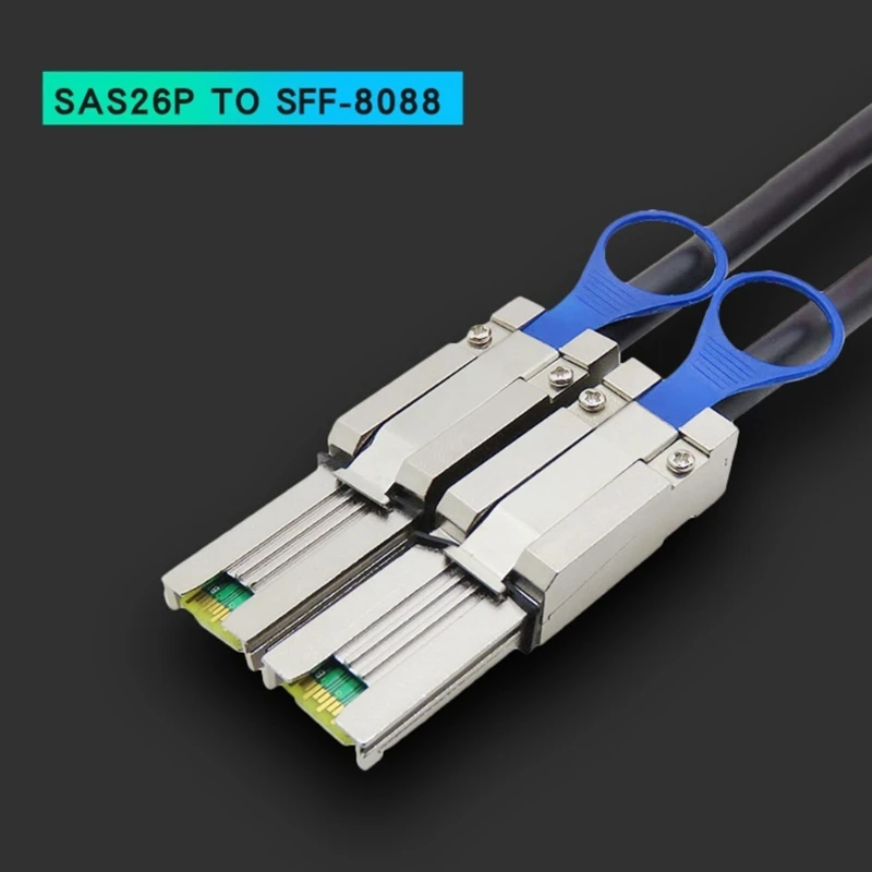 Hiệu suất cao Cáp MiniSAS 26Pin 6G bên ngoài SFF 8088, Chiều dài 2 mét Thả vận chuyển