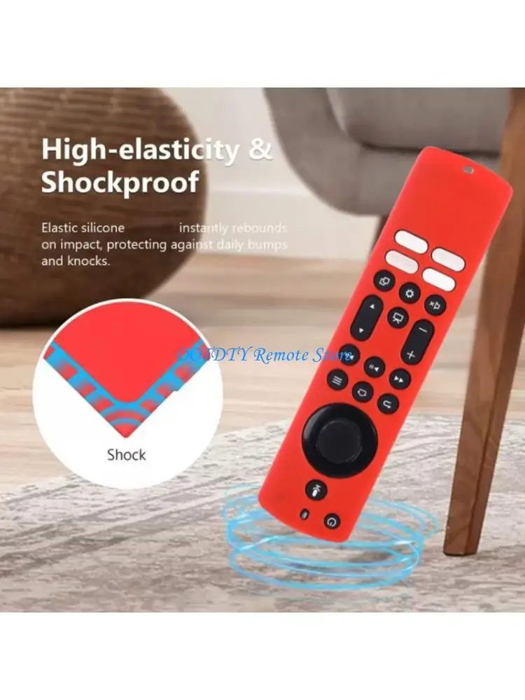 

Reliable Silicone Cover for frie TV4 Remotes Sleeve Provides Protections Comfort Precise Functionality for Regular Users