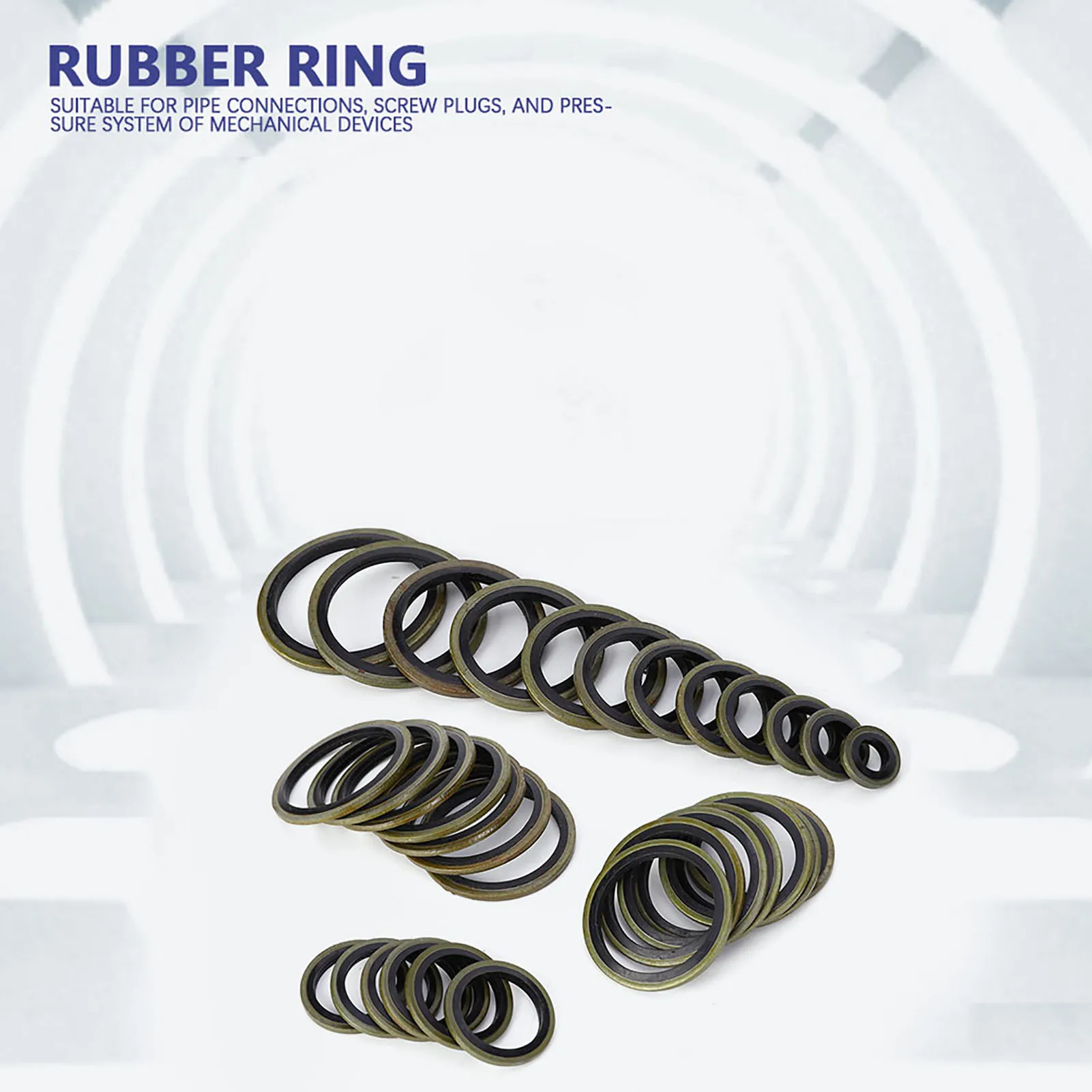 6\8\10\12\14\16\18\20\22\24\27\30mm Metal Rubber Sealing Oil  Drain Plug Gasket Set Gasket  O  Pressure