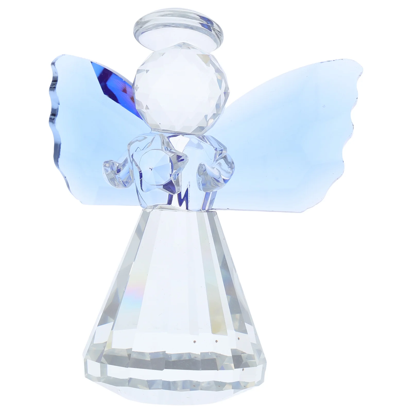 

Beautiful Crystal Angel Decor Sturdy Handcrafted Sculpture for Desk Cabinet Mantel Display Charming Gift for Birthday