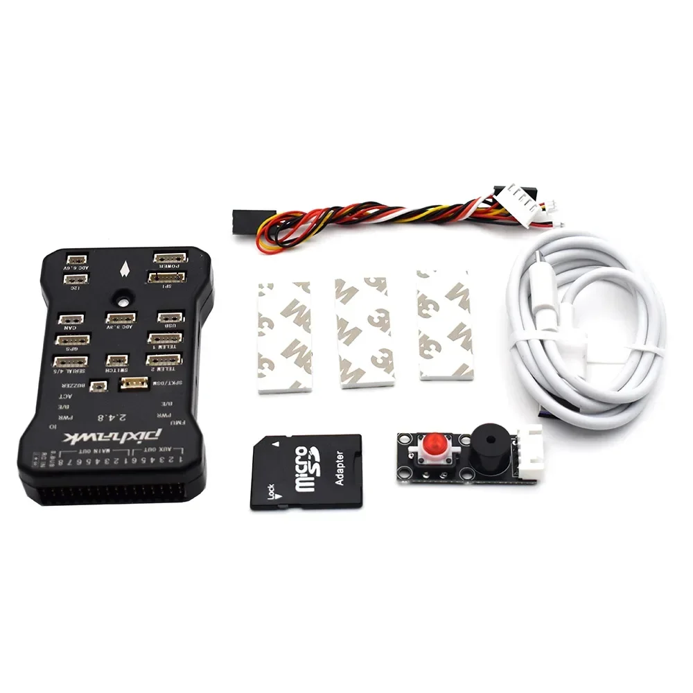 Pixhawk PX4 PIX 2.4.8 32 Bit Flight Controller Autopilot with 4G SD Safety Switch Buzzer RC Quadcopter Ardupilot