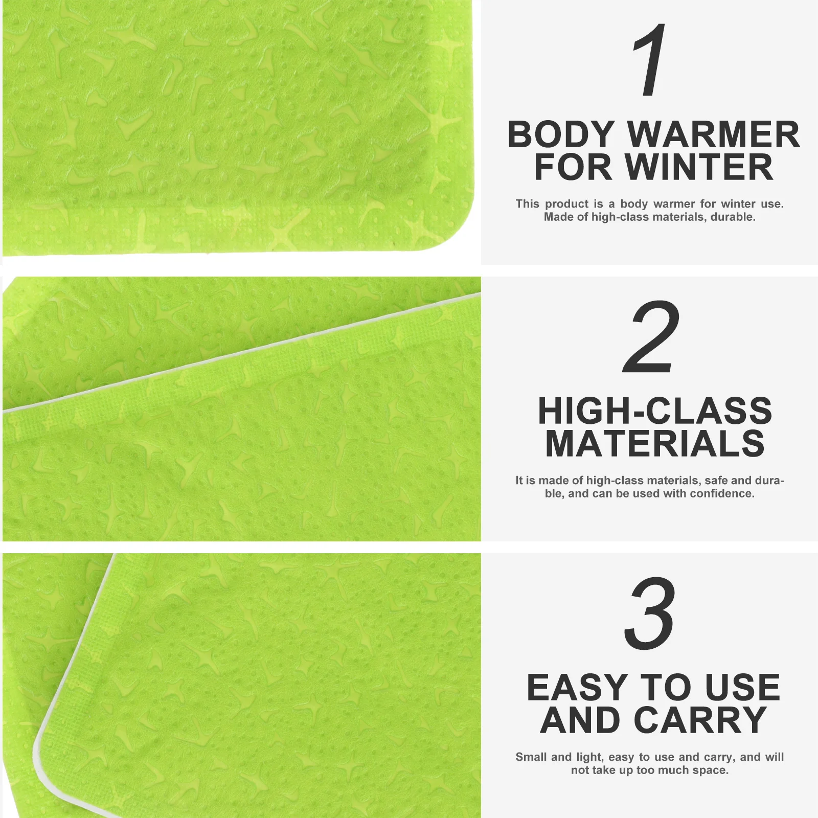 

20pcs Body Warmers Patch Self-Heating Warm Sticker For Cold Weather Portable Heating Patch Winter Accessory Camping Hand Warmers