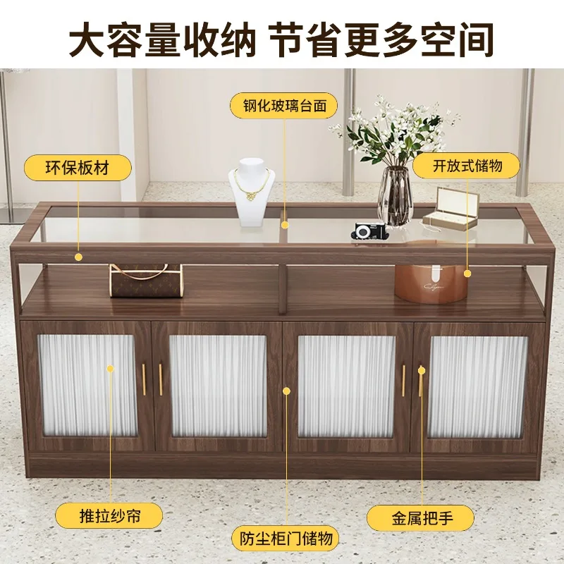 

Nakajima Display Cabinet Modern Simple Women's Clothing Store Bar Counter Cashier Nakajima Cabinet Flowing Water