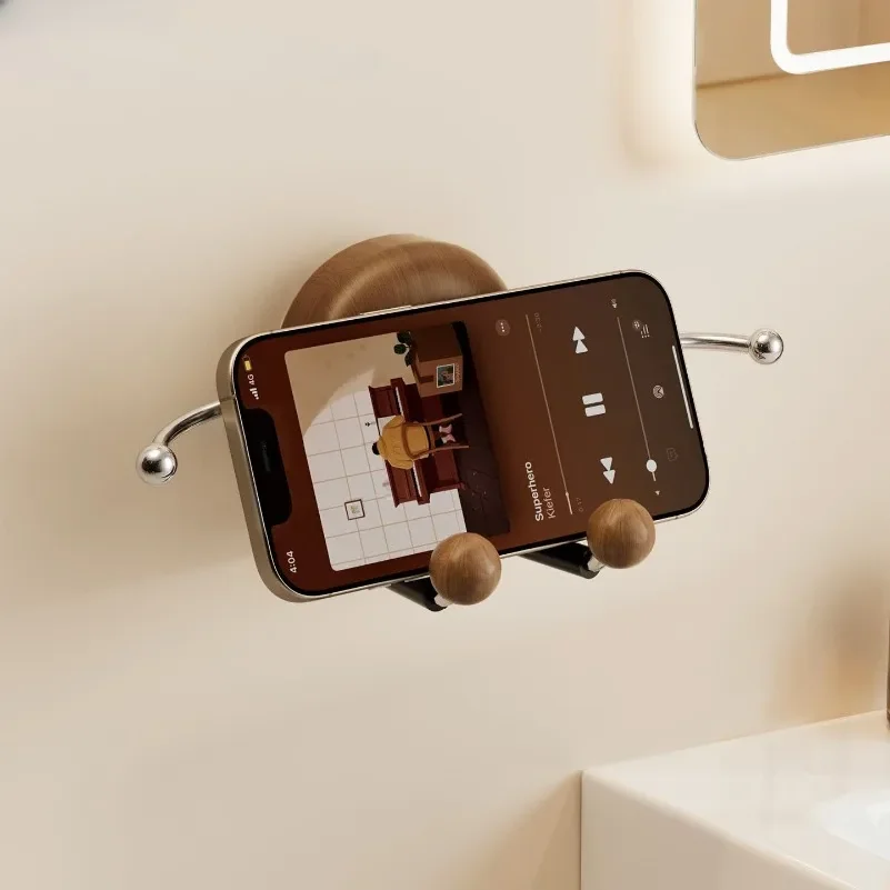 Retro suction cup mobile phone holder wholesale kitchen bathroom creative multi-functional household rack