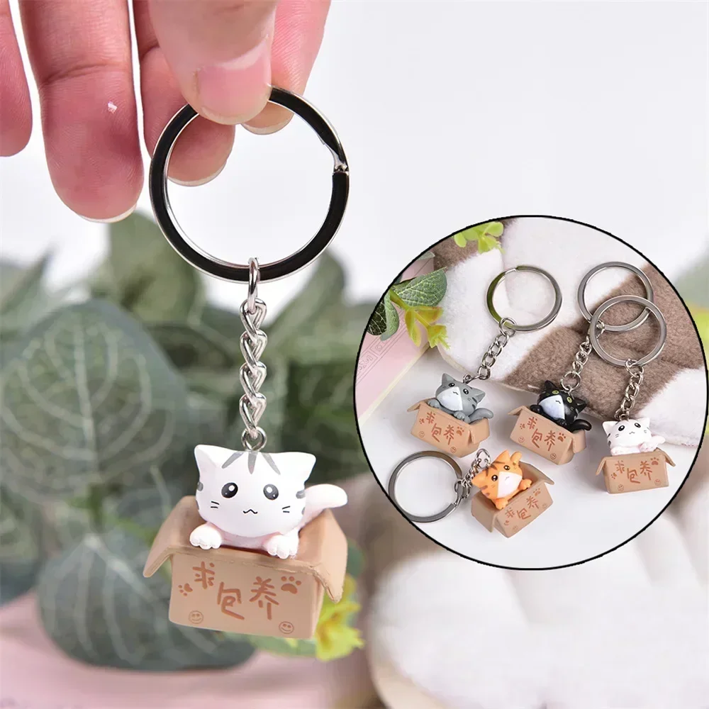 Cute Cat Keyring Cartoon Kitten Decorative Pendant for Alfa Romeo Brera Giulia Giulietta MITO Sportiva STELVIO 147 156 159