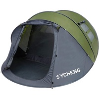 3-4 Person Fully Automatic Double Layers Camping Beach Tents Pop Up UV Protection Camping Tent Outdoor Tent