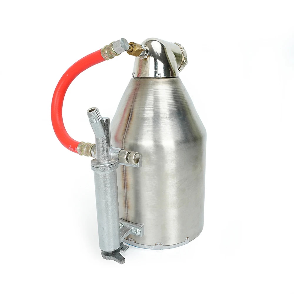 Stainless Steel Pneumatic Cement Mortar Sprayer Gun 1/4 Inch Air Inlet Spray Gun for Exterior Wall Plastering & Painting
