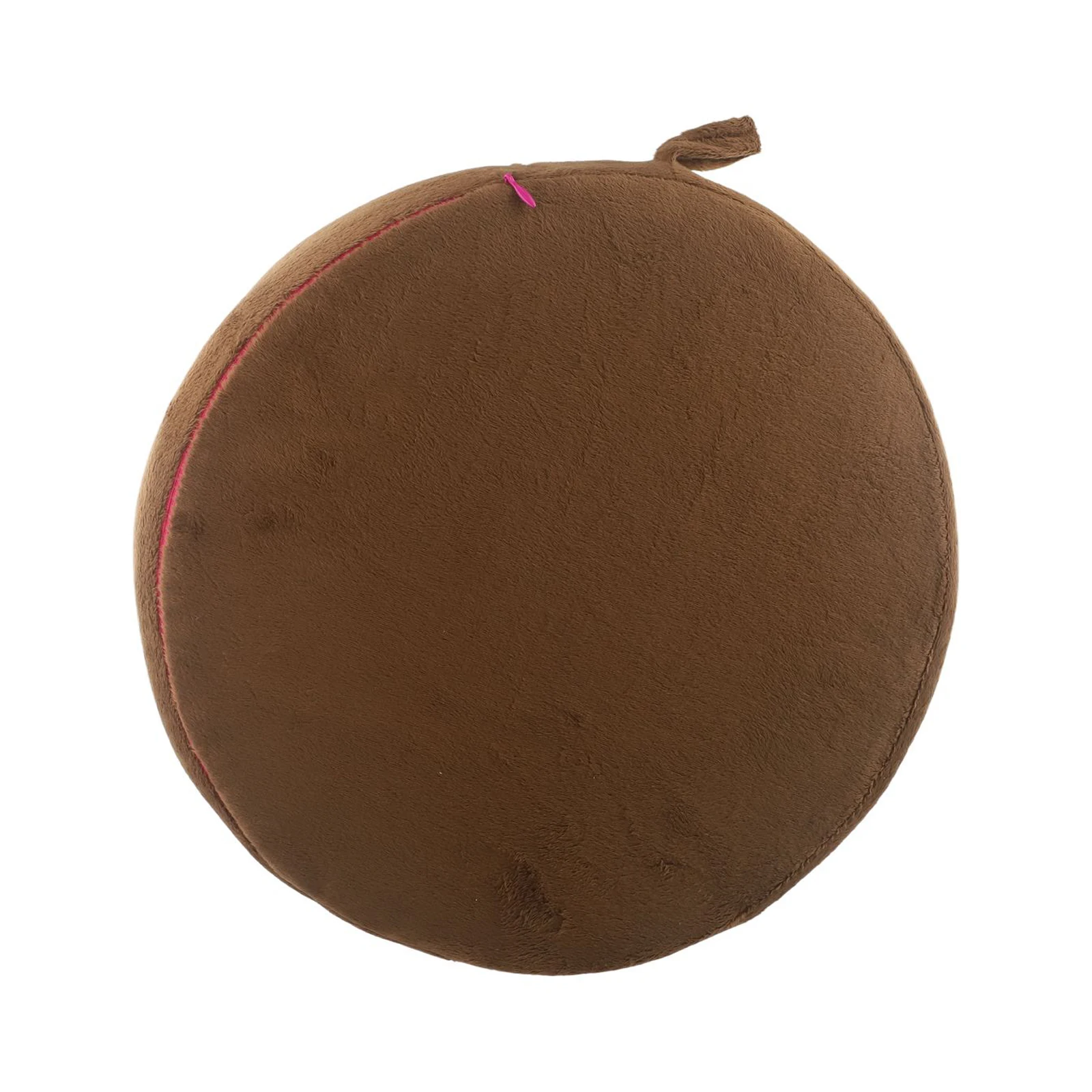 Pluszowy okrągły pokrowiec na krzesło podłogowe z jednostronnym nadrukiem owoców, miękki, bawełniany, z piankowym wypełnieniem, zapewniający relaks i komfort.