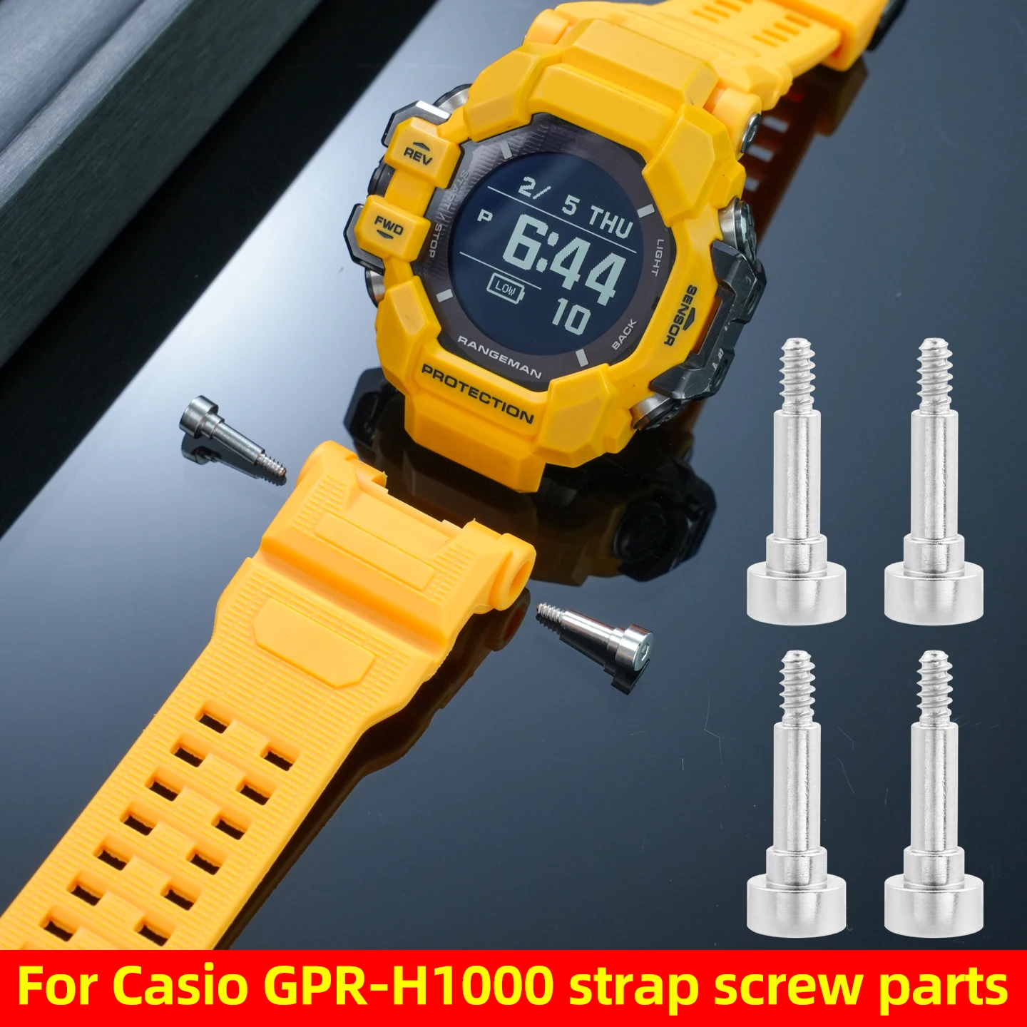 For G-SHOCK Casio 3554 GPR-H1000 Cat Man 3th watch Side Screws | GPR H1000 Watch Strap Screw Connecting Rod replacement parts