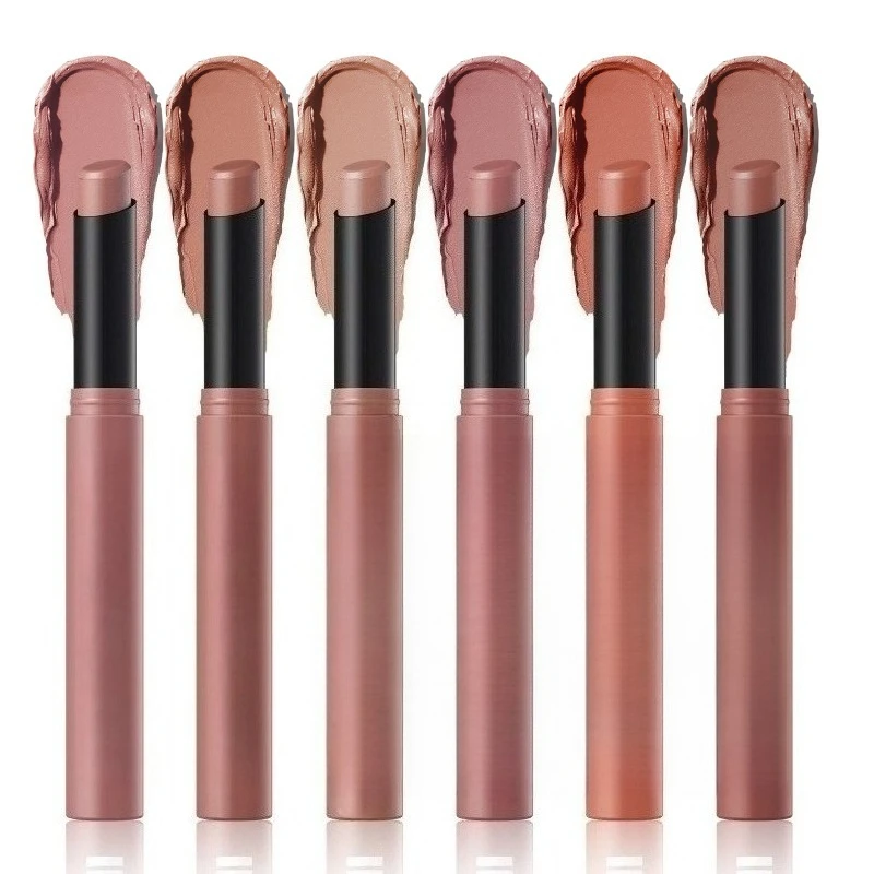 6-farbiger، مادة Lippenstift، مضاد للعمود Beschichtet، langlebig، Samart-Finish، Lippenstiftstift، جليت، مات، Lippenfarbe، Wasserf #5