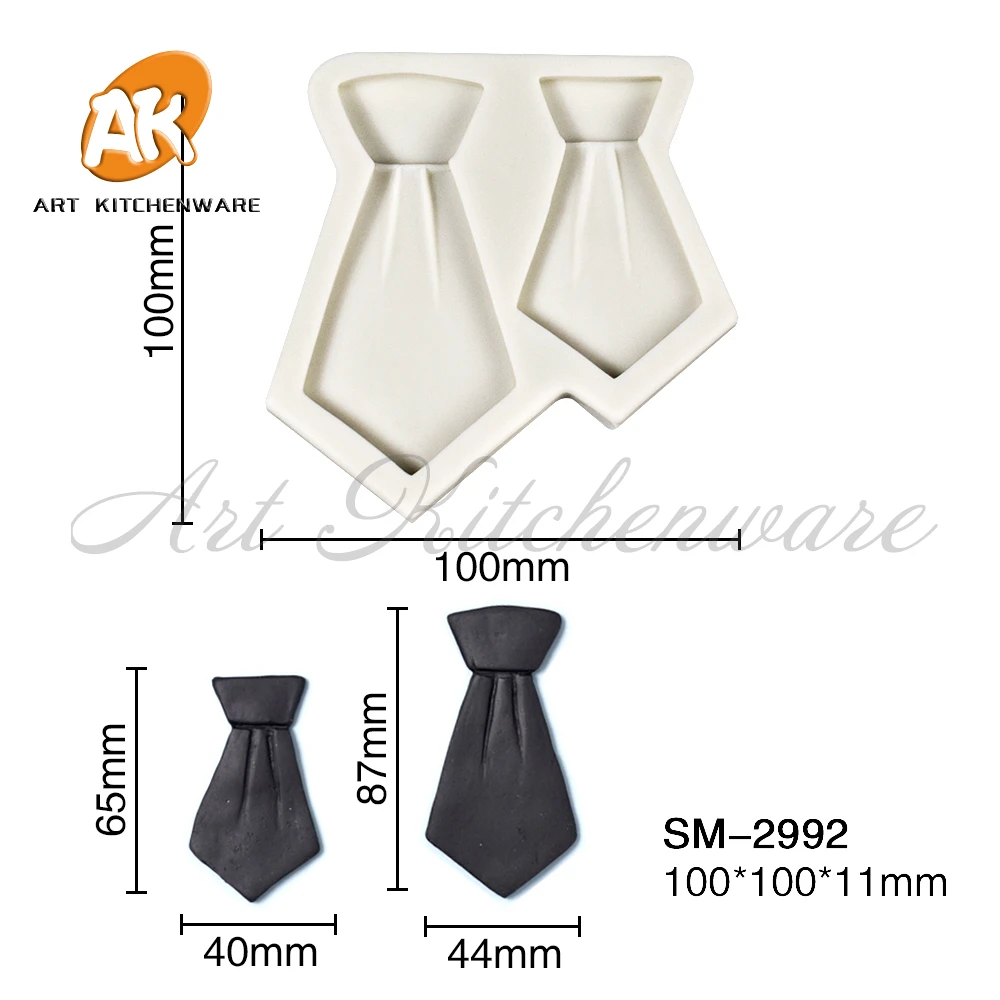 Two Types Bow Tie Silicone Mold Fondant Chocolate Cake Mould Pastry Soap Moulds Cake Decorating Tools Kitchen Baking Accessories