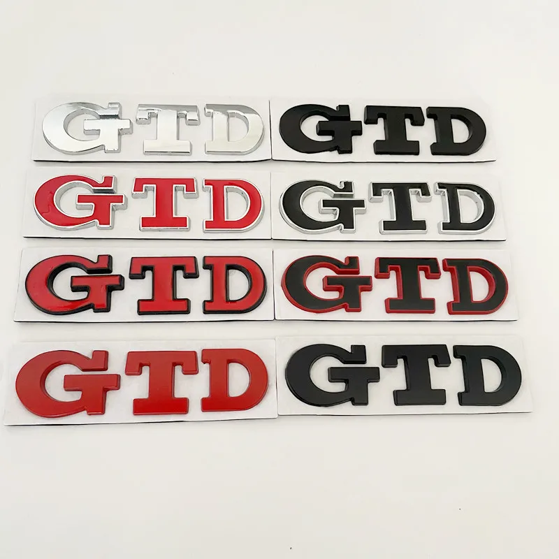 3D Metal Front Grille GTD Logo Emblem Rear Trunk Badge Stickers For Volkswagen VW Golf 2 4 5 6 7 R MK2 MK3 MK4 Car Accessories - view 4