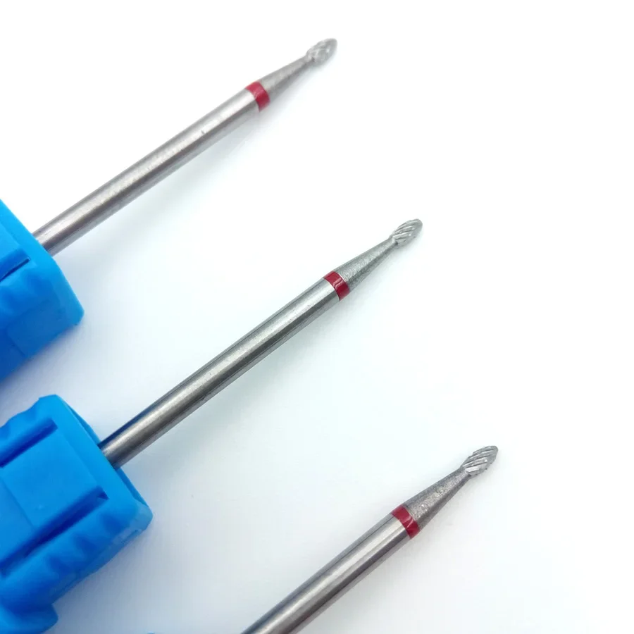 Hytoos-タングステンカーバイドネイルドリルビット、ロータリーキューティクルバリビット、マニキュアアクセサリー、ネイルミリングカッター、h0103p、3インチ、32インチ