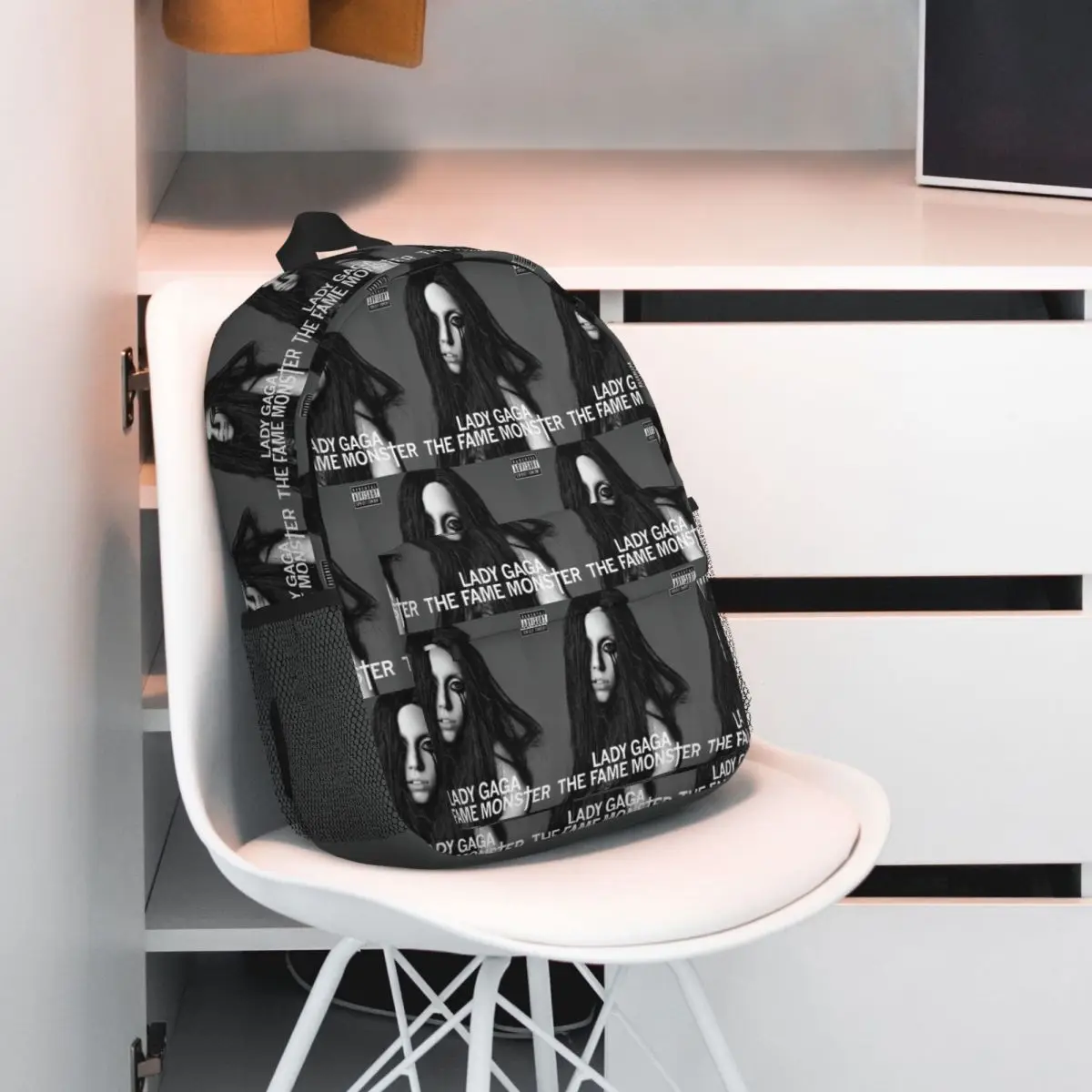 Lady Gaga,The Fame Monster Backpack Hot Sale Daypack Large Capacity Boys Girls BookBag Shoulder Bags for Men Women School Bag
