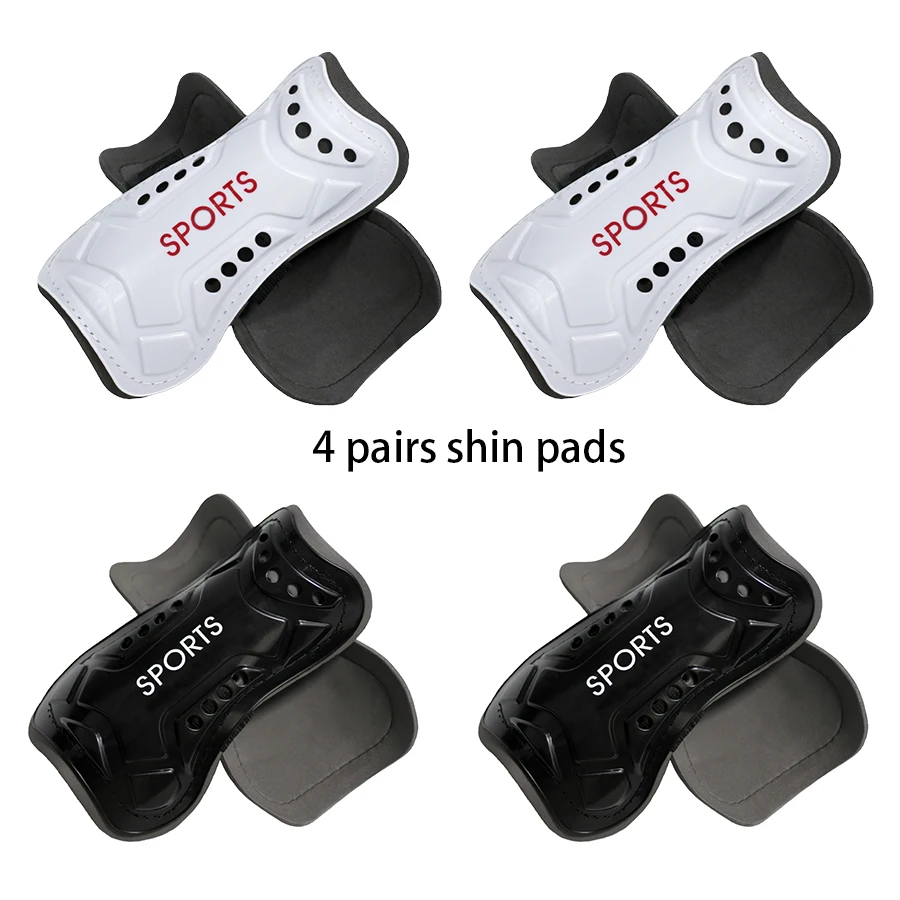 

4 pairs Football Accessories men women outdoor football sports straps anti-collision wear-resistant soccer Shin Pads Shin Guard