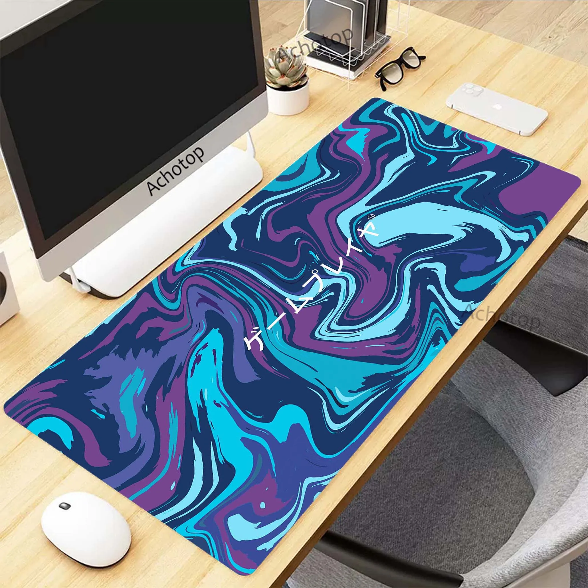 

Strata Liquid Mousepad Gamer Mouse Pad Gaming Desk Mat Alfombrillas de ratón Mouse Mat Color art Keyboard Pads 100x50cm XXXL