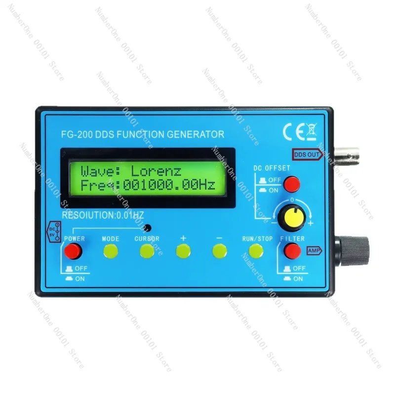 FG-200 DDS Function Signal Generator 0.01Hz-500kHz Frequency Counter