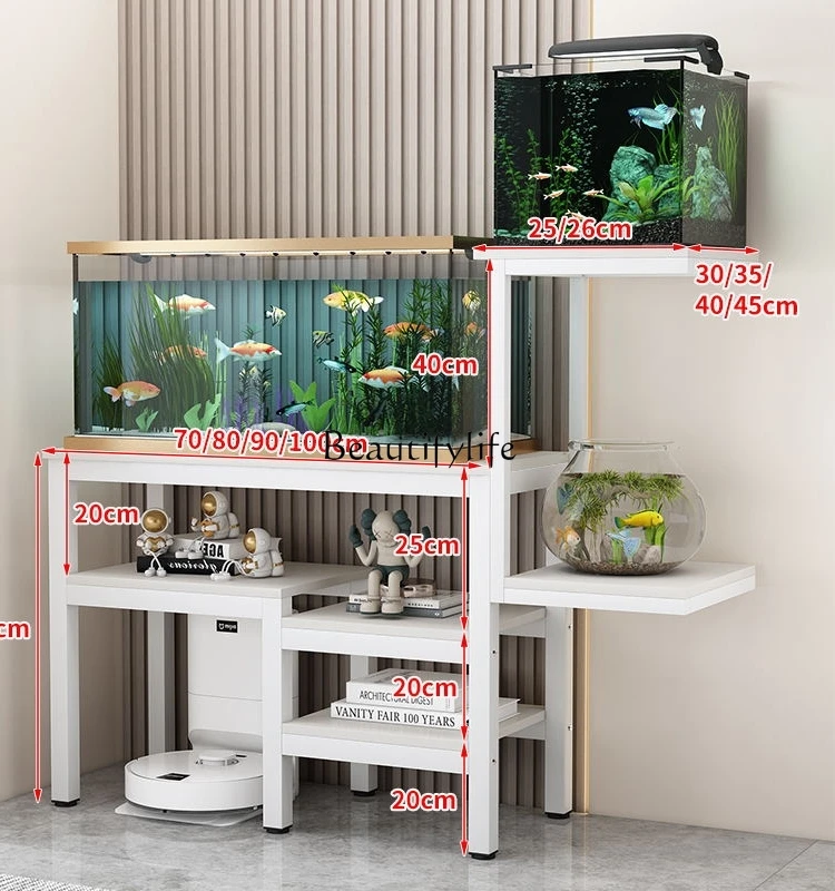 Independent Desktop Fish Rack Customized Iron Aquarium Fish Tank Flower Stand