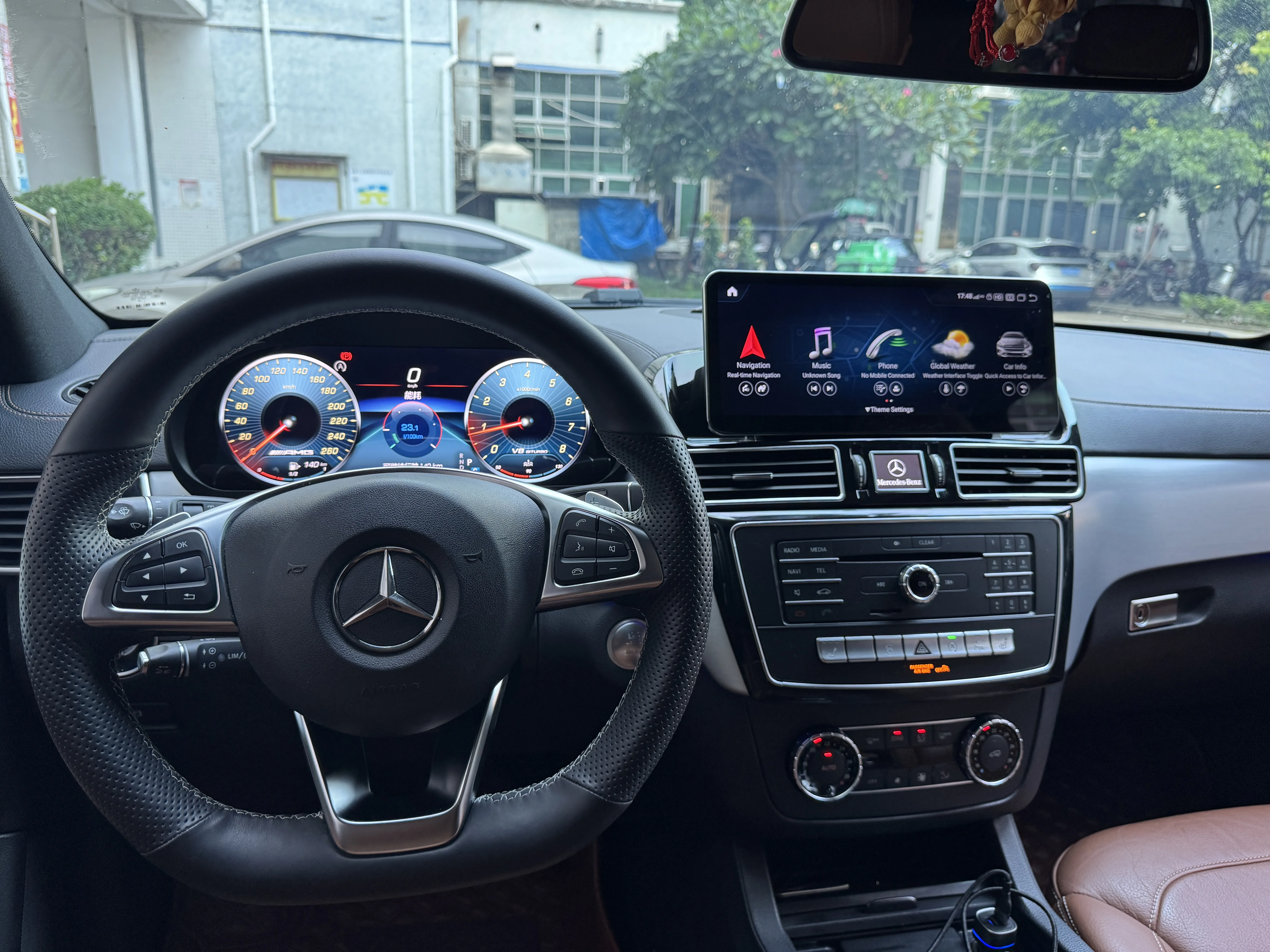 عداد السرعة الرقمي الجديد LCD أداة مجموعة من عداد السيارات لبنز ML/GL 2012-2015 GLE/GLS 2015-2019 عرض السيارة #6