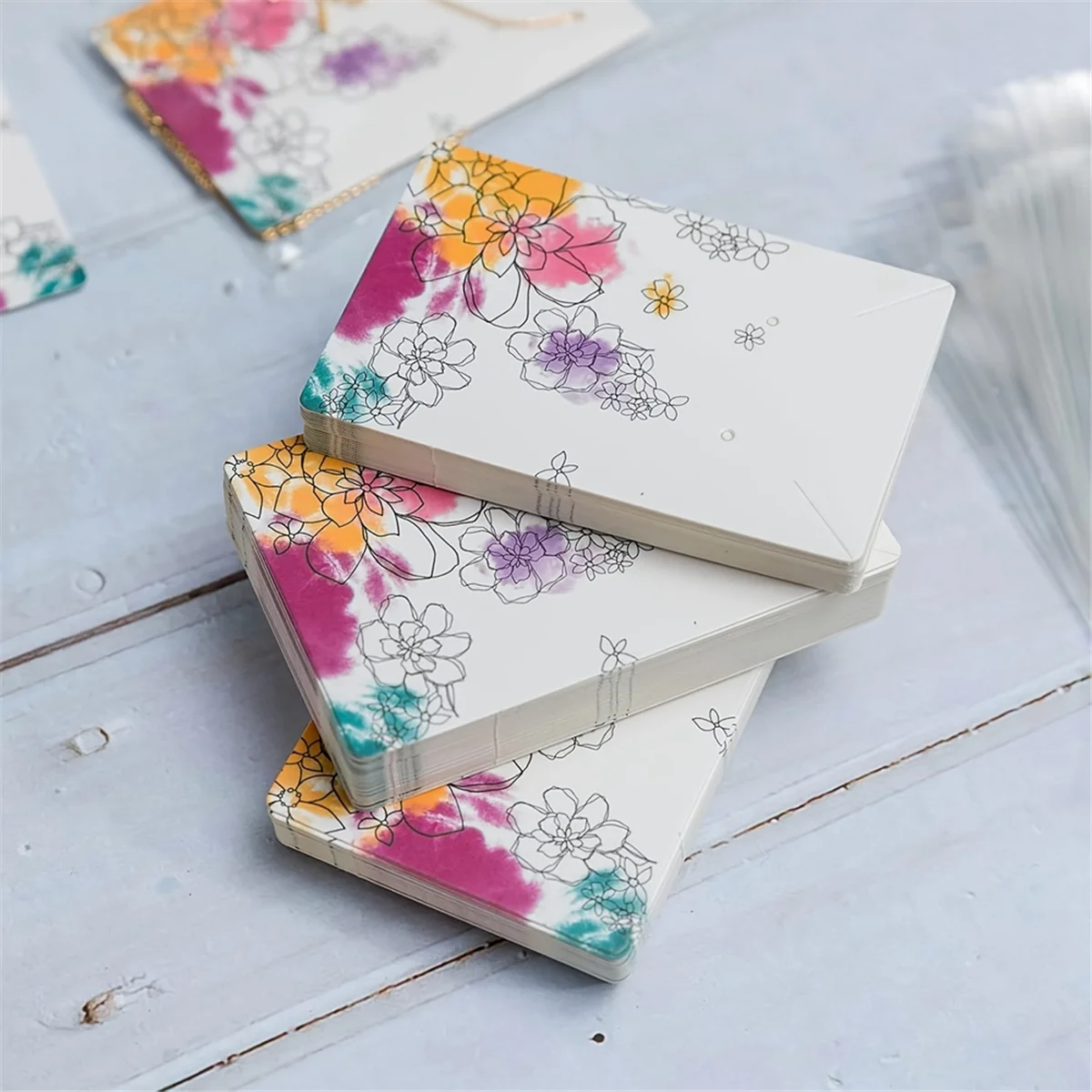 Picture 7: AA98 Necklace Display Cards Earring Display Cards Sets Earring Packing Holder Cards Jewelry Packing for Earring Necklace C