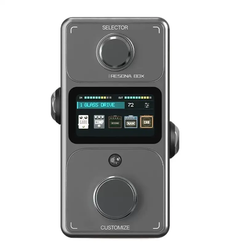 SOFT-Tone Processing Equipment For LIVTRA RESONA BOX For Dual Encoder Guitar Bass Featuring Custom Effects Chain TFT Color Scree