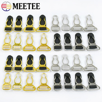 20/50Pcs 10-18mm Bra Garter Buckle Metal Clip Suspender Strap Decor Clasp for Underwear Sock Corset Adjust Hook Sewing Accessory