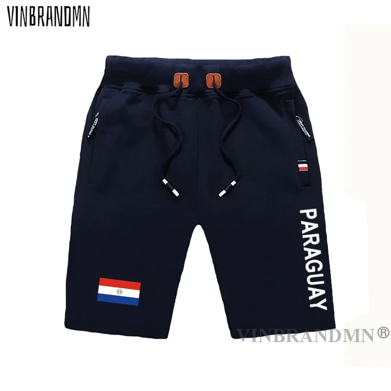 

Paraguay mens shorts beach man men's board shorts flag workout zipper pocket sweat bodybuilding 2021 new PRY Paraguayan Mestiz