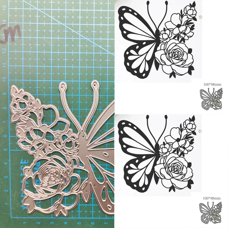 Kwiatowe okno motyl ptak kwiat dziewczyna do cięcia metalu wykrawacze szablony Scrapbooking Album DIY karta papierowa wytłaczanie rękodzieło nowe