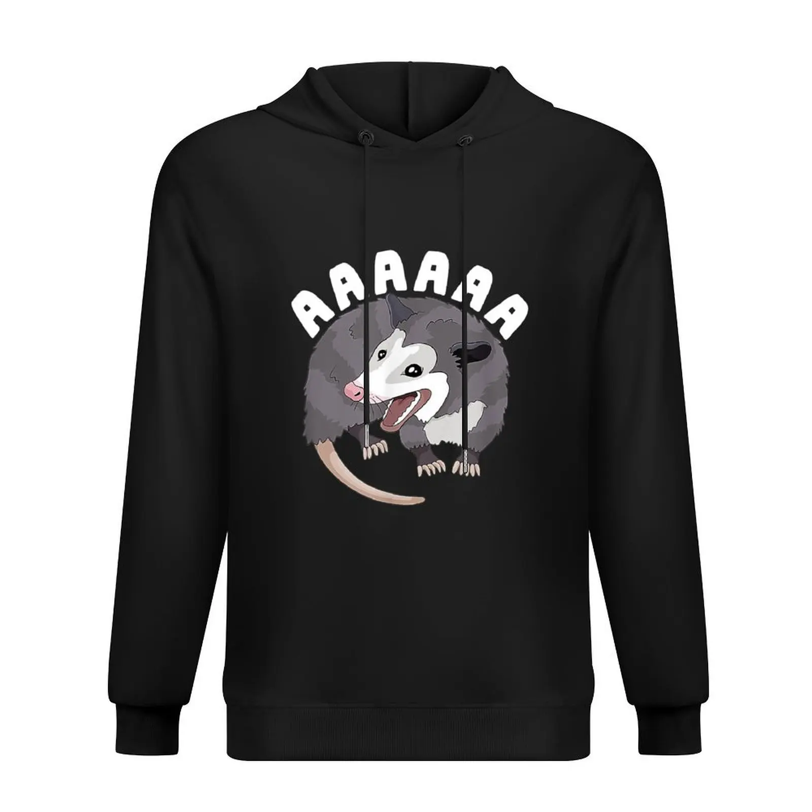 

AAAAAA Screaming Opossum Stressed Possum Funny Dank Meme Hoodie korean style clothes blouse korean autumn clothes graphic hoodie