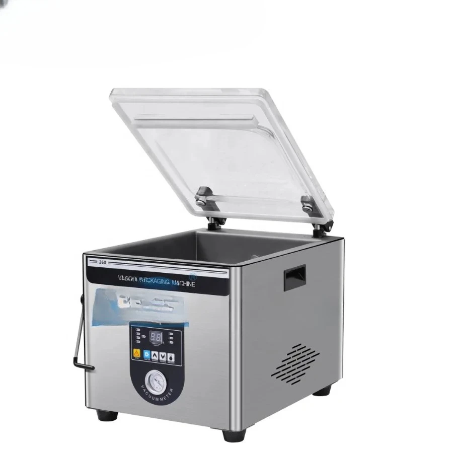 DZ-260 High Quality Tabletop Vacuum Packager Food Vacuum Single Chamber Sealer Vacuum Packaging Machine for Food Packing