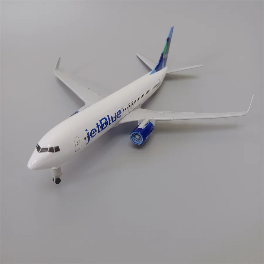 20cm Alloy Metal USA Air JET BLUE JetBlue Airlines Boeing 737 B737 Airways Diecast Airplane Model Plane Aircraft w Landing Gears