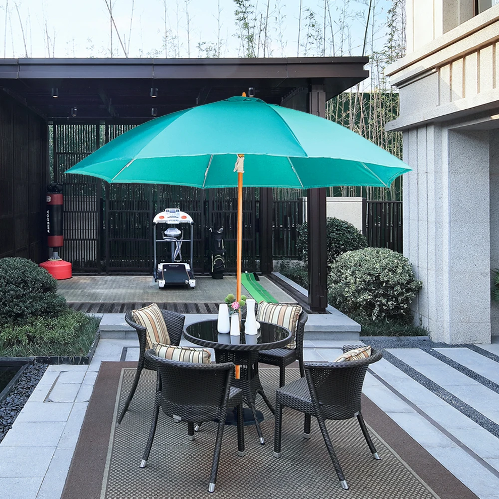 

2.2m ad advertisement garden umbrella luxury beach sunshade furniture canopy patio parasol umbrella with light 48mm 8ribs round