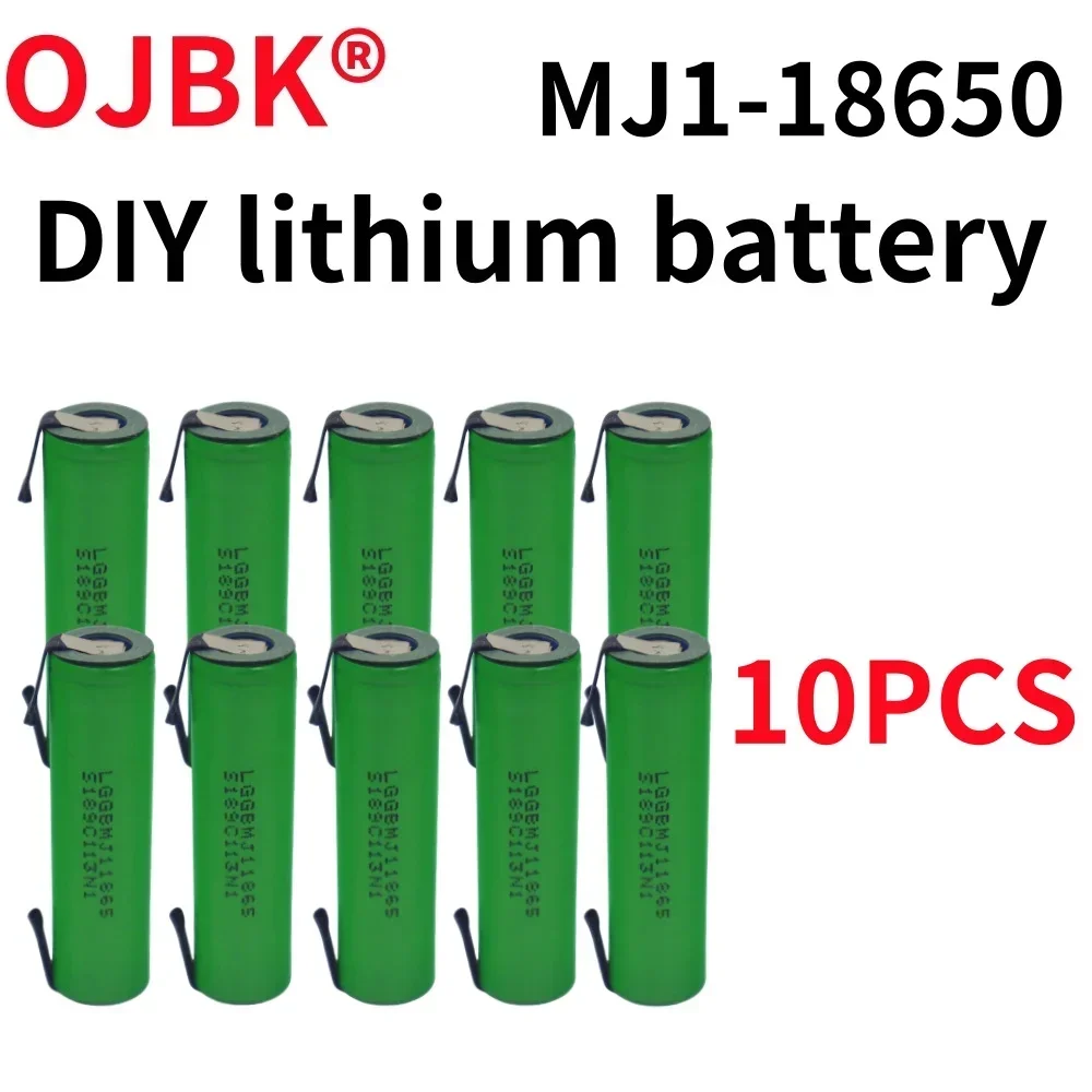 New MJ1 18650 3500mAh battery 18650MX1 3.7V high-power discharge, dedicated to MJ1 battery+DIY nickel sheet